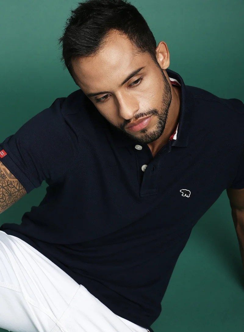 THE BEAR HOUSE Men’s Polo T-Shirt – Soft, Breathable Cotton, Classic Fit for All-Day Comfort, Stylish Casual Shirt for Summer, Everyday Wear & Outdoor Activities